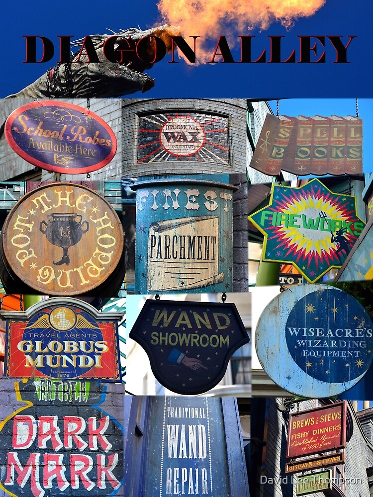 Signs your in Diagon Alley signs-your-in-diagon-alley-art-print-for-sale-by-david-lee-thompson-redbubble