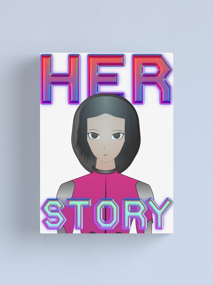 Alternate view of Her Story v2 featuring Ryoko the Scientist Canvas Print