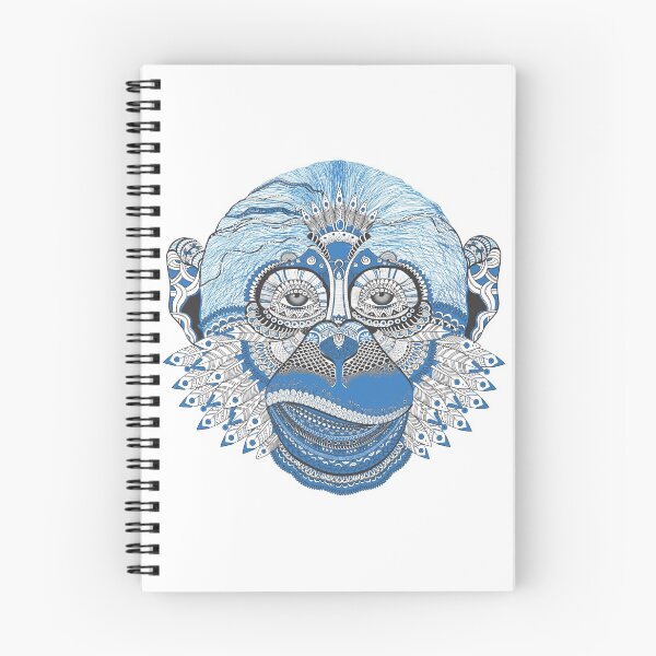 Item preview, Blue Monkey-Red Indian designed and sold by wow-designs.