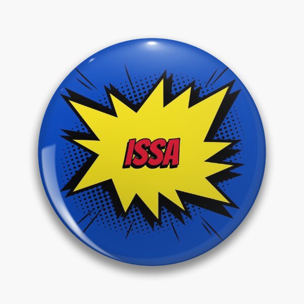 Artikelvorschau, Issa Name ID-Tag Comic benutzerdefinierte personalisierte Kunstwerke im Kapow-Stil entworfen und verkauft von CreatedbyJR.