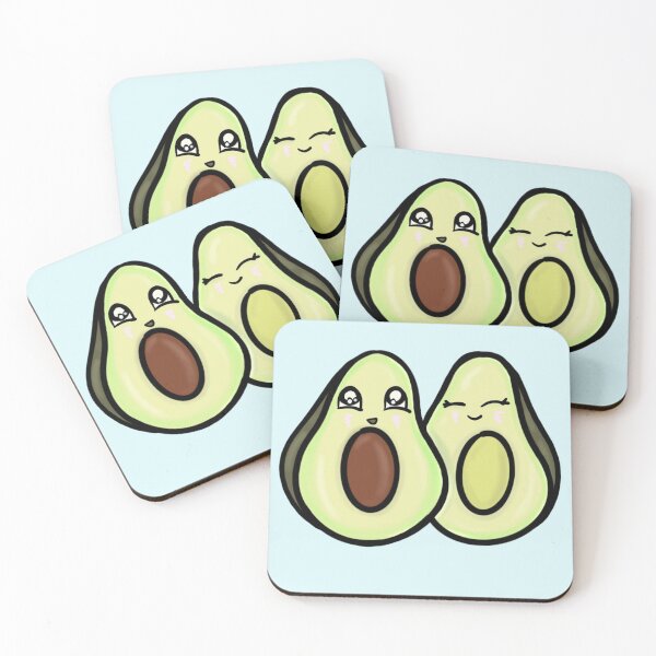 Item preview, Cute Avocado Twins designed and sold by BioLushGraphics.