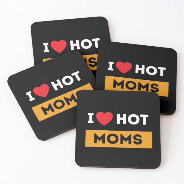Item preview, I Love Hot Moms, hot milfs design for hot moms and milfs lover gift for men designed and sold by Diferenty Shop  ⭐⭐⭐⭐⭐.