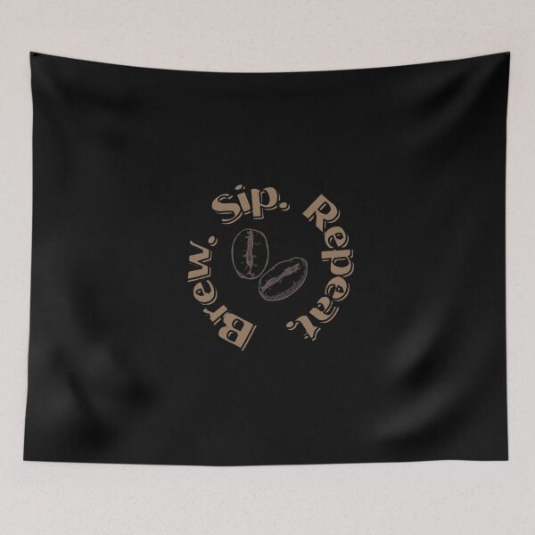 Item preview, Brew. Sip. Repeat. coffee beans. designed and sold by The High Desert Homestead.