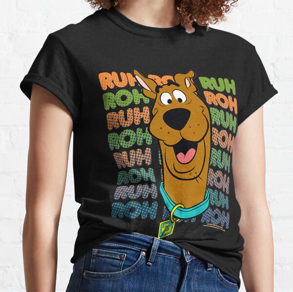 Aperçu de l'œuvre T-shirt à répétition Ruh Roh créée et vendue par HarrisDecker.