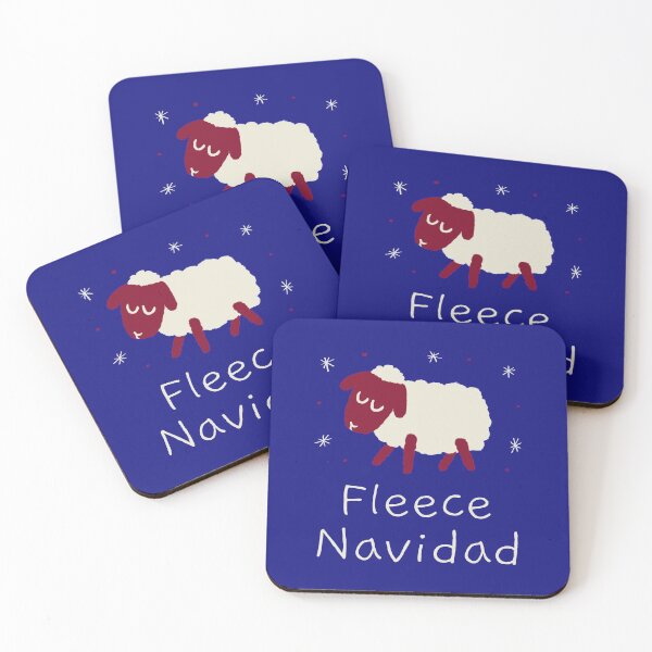 Item preview, Fleece Navidad. Cute Christmas Sheep Feliz Navidad designed and sold by Rebel-Design.
