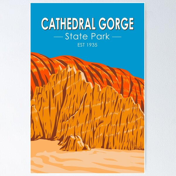 Item preview, Cathedral Gorge State Park Nevada Vintage designed and sold by KrisSidDesigns.