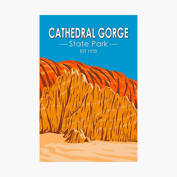 Item preview, Cathedral Gorge State Park Nevada Vintage designed and sold by KrisSidDesigns.