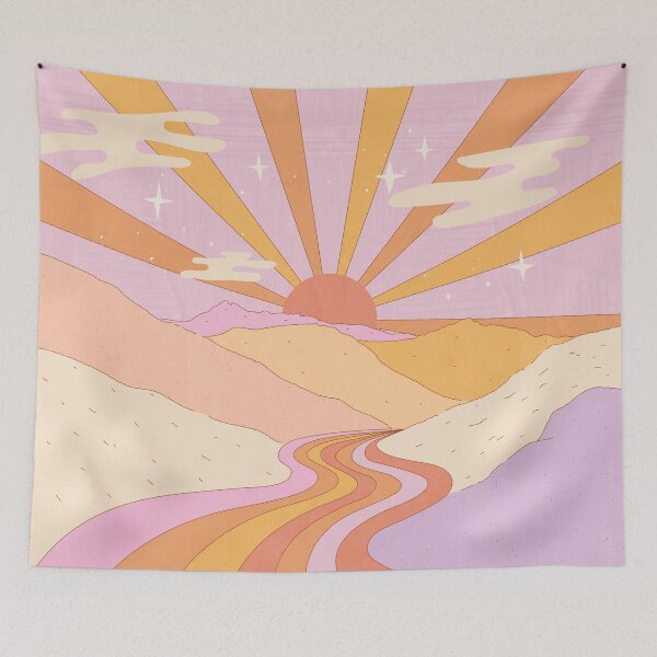 Item preview, Valley Retro Landscape designed and sold by sundrysociety.