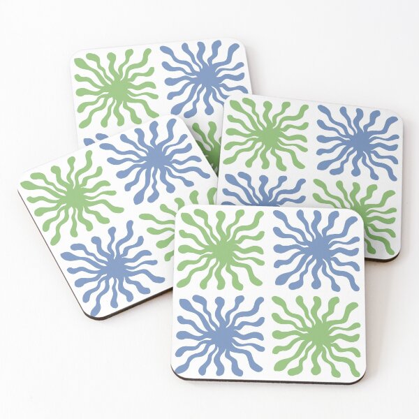 Item preview, Cute Fan Palm Print, Blue & Green designed and sold by TacosDesignJapa.