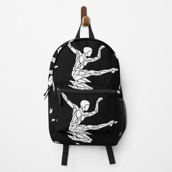 Item preview, White on Black Jump Kick Dance for Athlete, Gymnast, Acrobat designed and sold by danceink.