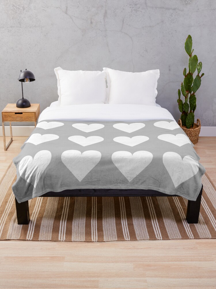 Large grey throw online for bed