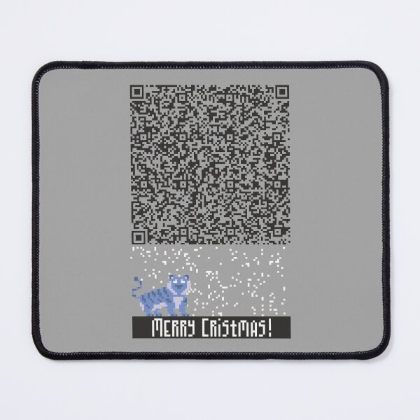 Item preview, Covid humor qr code water tiger merry christmas funny snowflakes vintage colors pixel art designed and sold by lxmag.