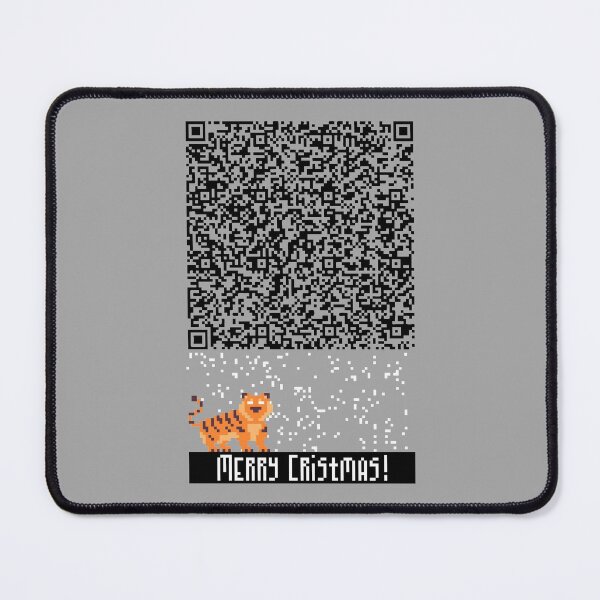 Item preview, QR code year of the tiger merry christmas funny year of water tiger vintage colors pixel art designed and sold by lxmag.