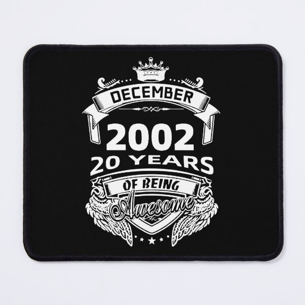 Item preview, Born in December 2002 I am Awesome 20 Years of Being Awesome Birthday Anniversary Gift Idea Holiday Fun Party Premium Apparel Funny Xmas designed and sold by DesignByHeartUK.