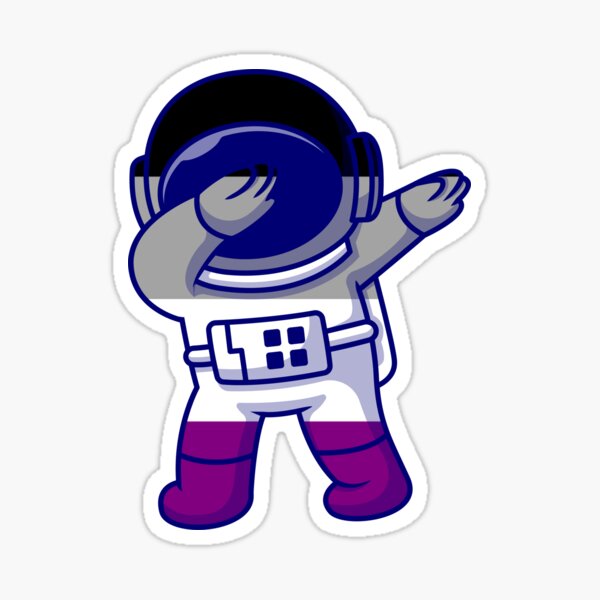 Asexual Pride Astronaut Sticker for Sale by Nayarue