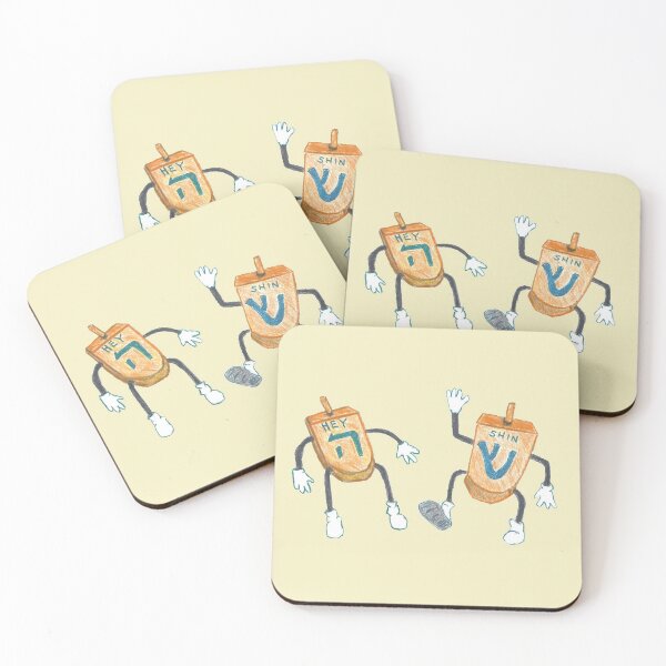 Item preview, Dreidels Dancing Hand Drawn designed and sold by AliCatOriginals.