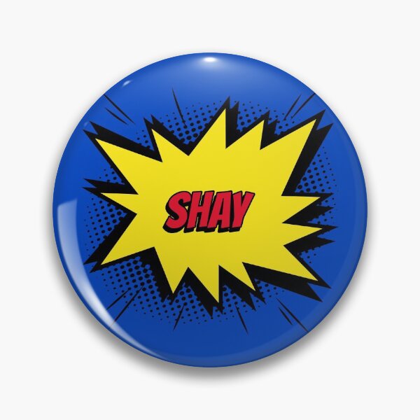 Item preview, Shay name id tag comic custom personalized kapow style artwork designed and sold by CreatedbyJR.