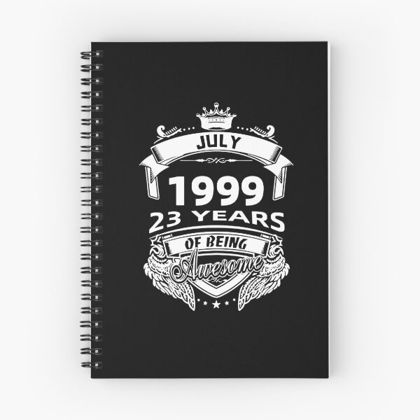 Item preview, Born in July 1999 I am Awesome 23 Years of Being Awesome Birthday Anniversary Gift Idea Holiday Fun Party Premium Apparel Funny Xmas designed and sold by DesignByHeartUK.