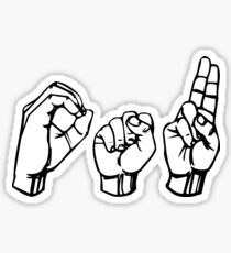 Sign Language: Stickers 