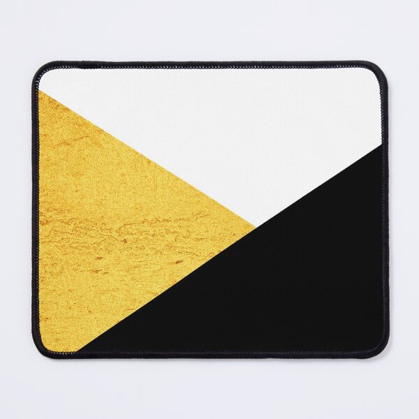 Item preview, Black and gold geometric collage on white background designed and sold by by-jwp.