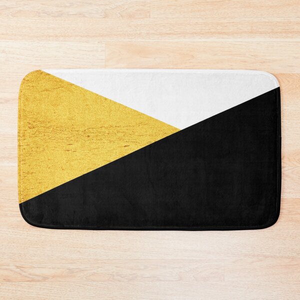 Item preview, Black and gold geometric collage on white background designed and sold by by-jwp.