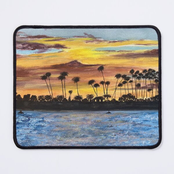 Item preview, Seal Beach, CA Sunset designed and sold by kathyjoycecards.