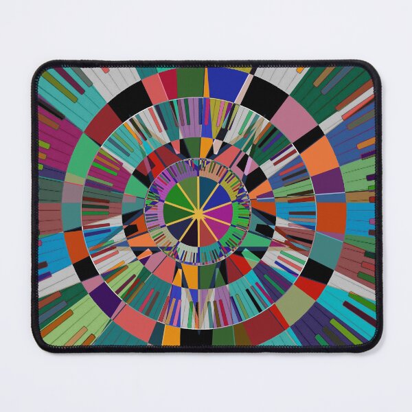 Item preview, Psychedelic Piano Keyboard Geometric designed and sold by Timeforplay.