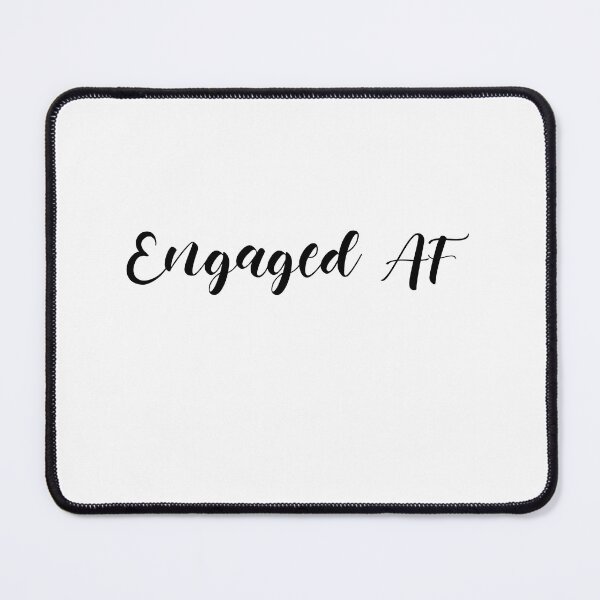 Item preview, Engaged AF (black) designed and sold by Allyoudois.