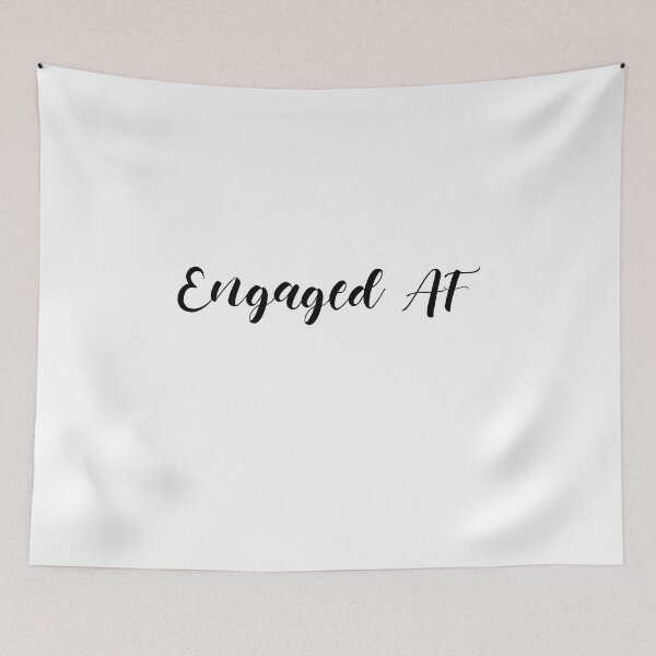 Item preview, Engaged AF (black) designed and sold by Allyoudois.