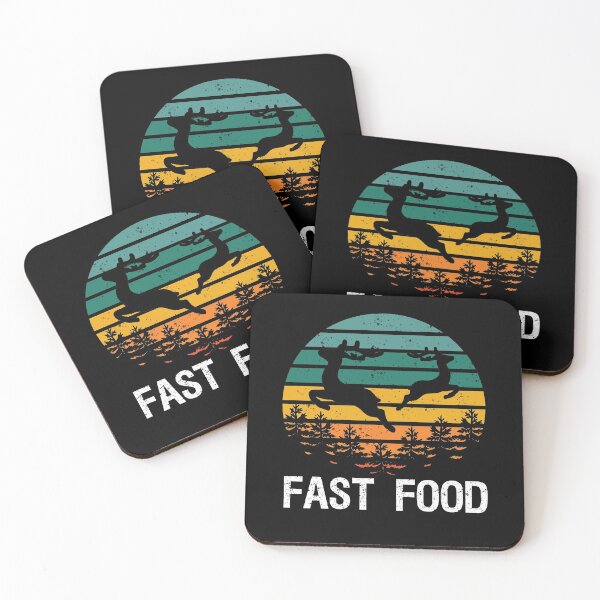 Item preview, Fast Food Funny Deer Hunting Season Big Vintage Retro Forest designed and sold by Rabbitti.