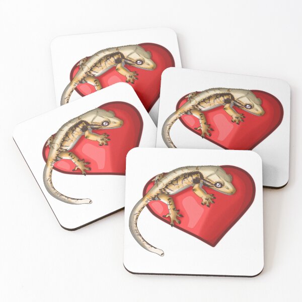 Item preview, Crested Gecko Heart Design designed and sold by AMackInCheese.