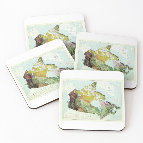 Item preview, 1972 Canada Relief Map 3D digitally-rendered designed and sold by ThinkAboutMaps.