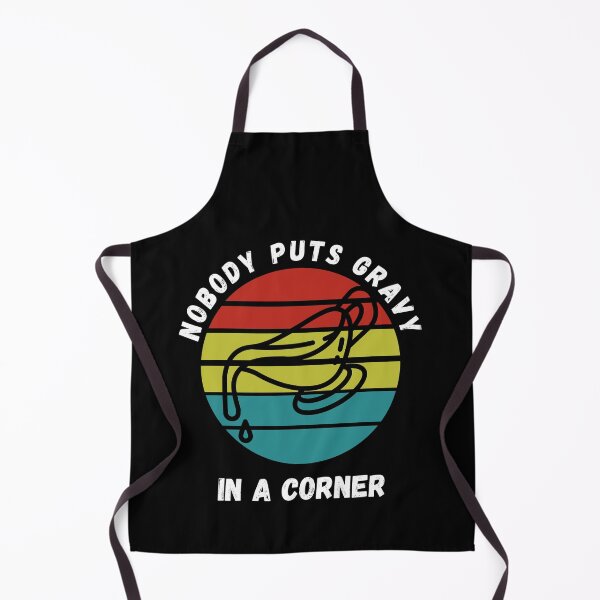Item preview, Nobody Puts Gravy in a Corner - Funny Retro Thanksgiving designed and sold by Luna Shirts⭐⭐⭐⭐⭐.