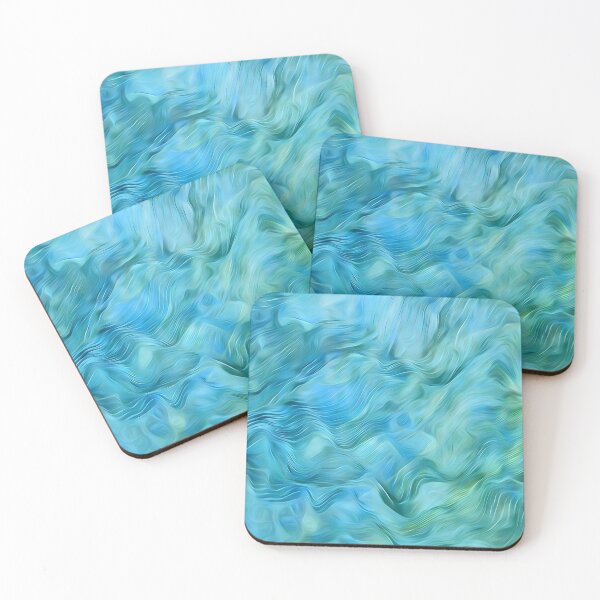 Item preview, Waves of Silvery Blue Silk designed and sold by Susan Woolley.