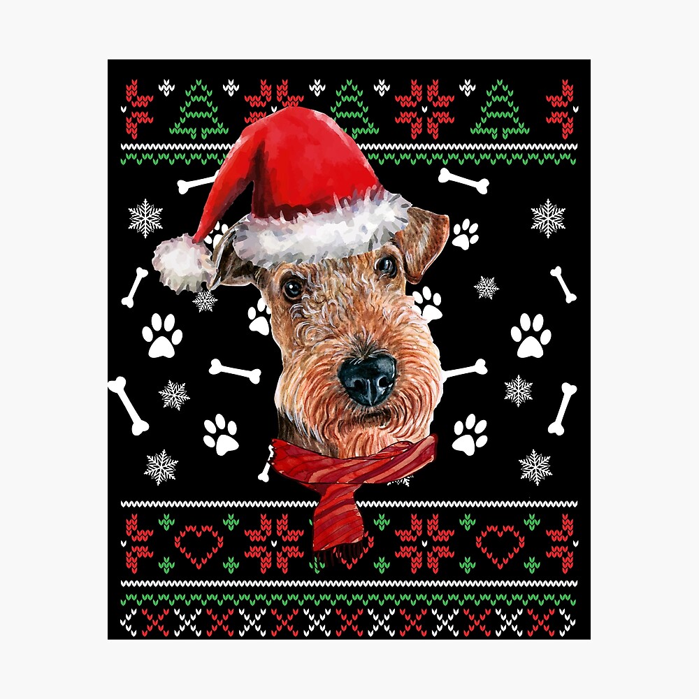 airedale christmas sweater