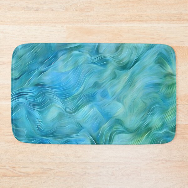Item preview, Waves of Silvery Blue Silk designed and sold by Susan Woolley.
