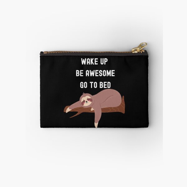 Item preview, wake up be awesome go to bed Funny Sloth best gift for Sloth lover designed and sold by wi trendshop.
