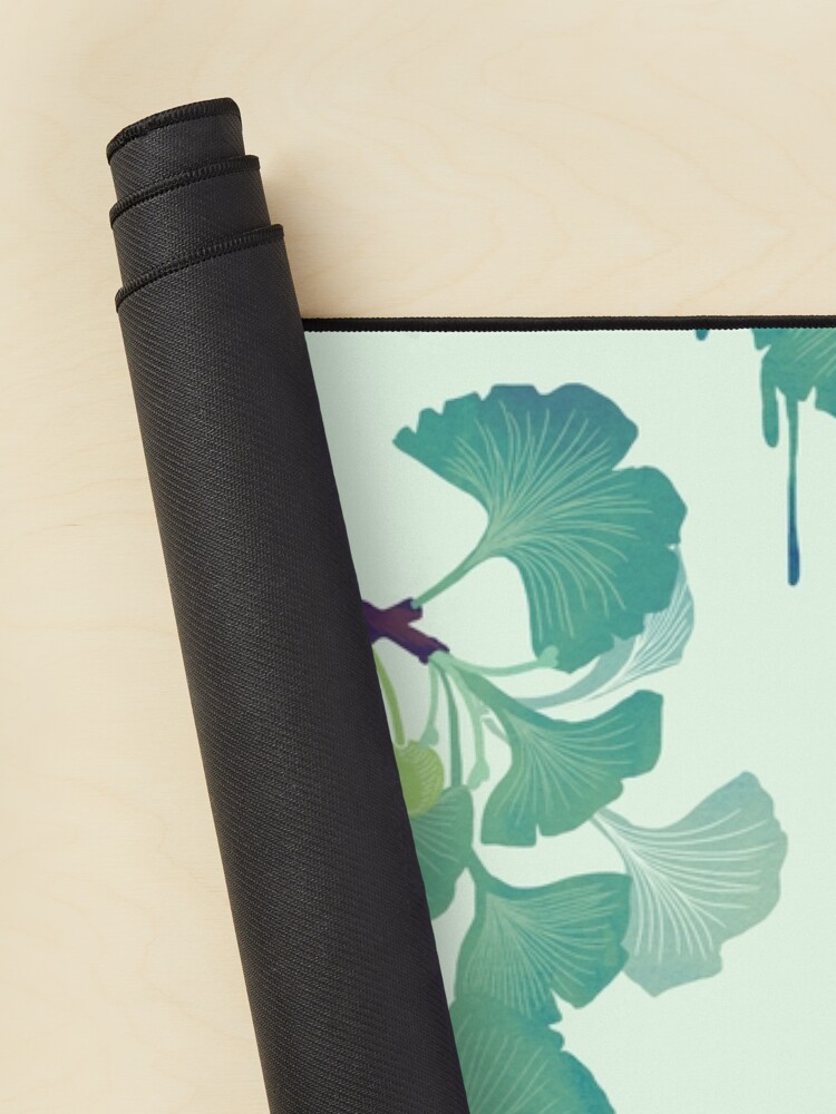 Alternate view of O Ginkgo (in Green) Mouse Pad