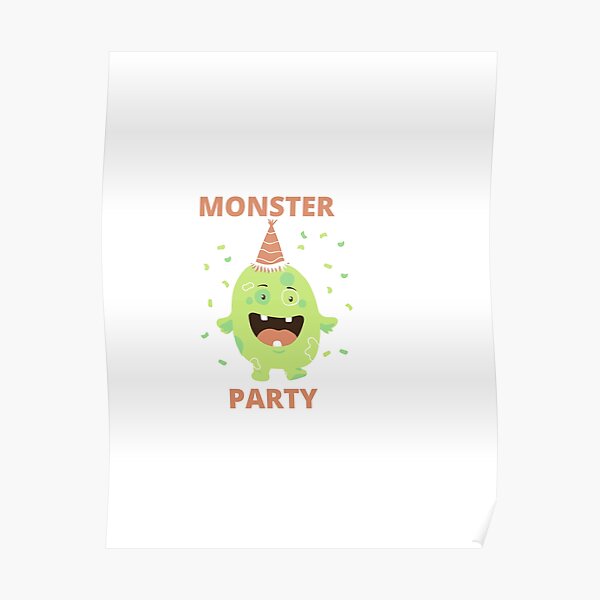 Let's Monster Party Poster