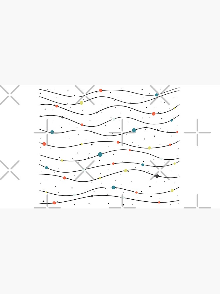 Minimalist colorful waves pattern by acozymess