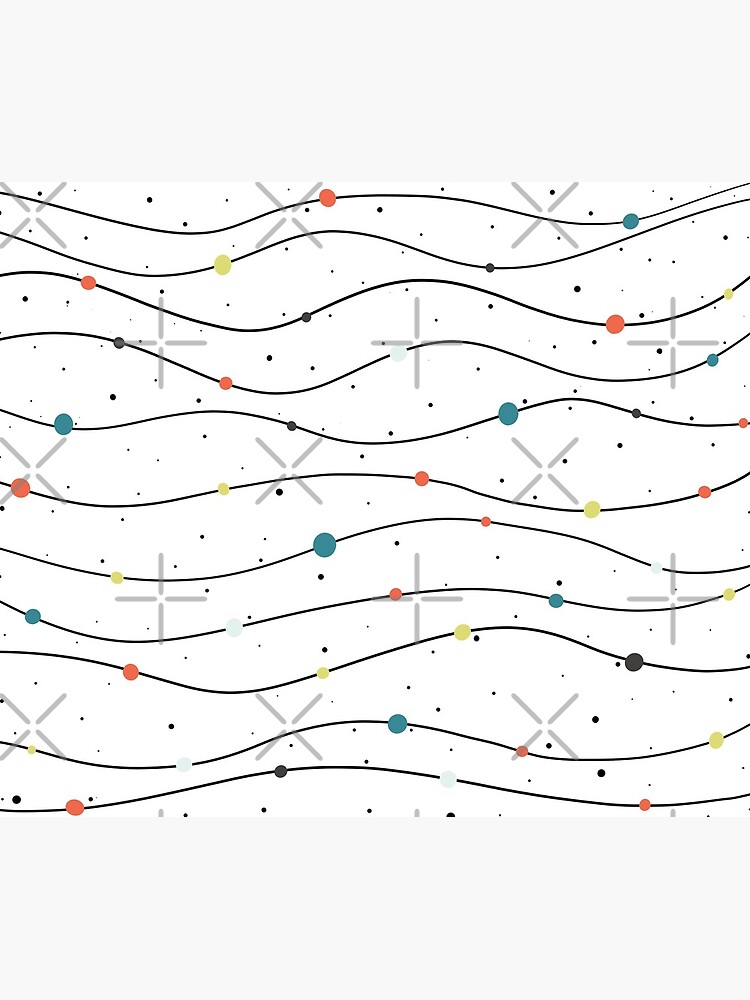 Minimalist colorful waves pattern by acozymess
