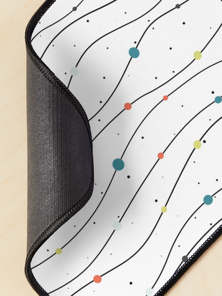 Alternate view of Minimalist colorful waves pattern Mouse Pad