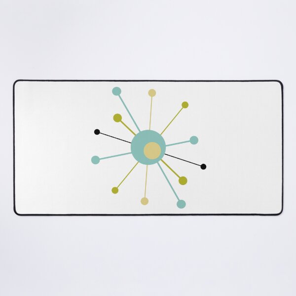 Item preview, Atomic Era Turquoise Green and Yellow Starburst designed and sold by Orchard Berry.