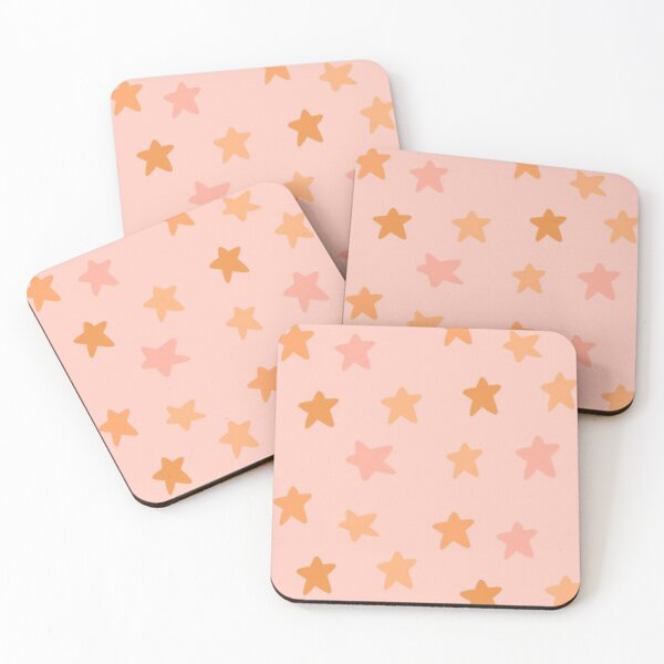 Item preview, pink and orange stars designed and sold by pizzarolls0607.