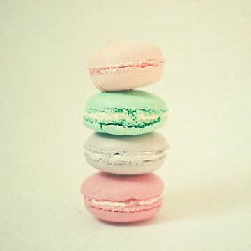 Artwork thumbnail, Four Macarons by Cassia Beck