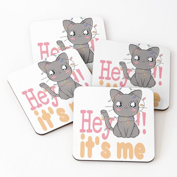 Item preview, Cat Says Hey,Cute Cat with Lights  designed and sold by Amirebdesign.