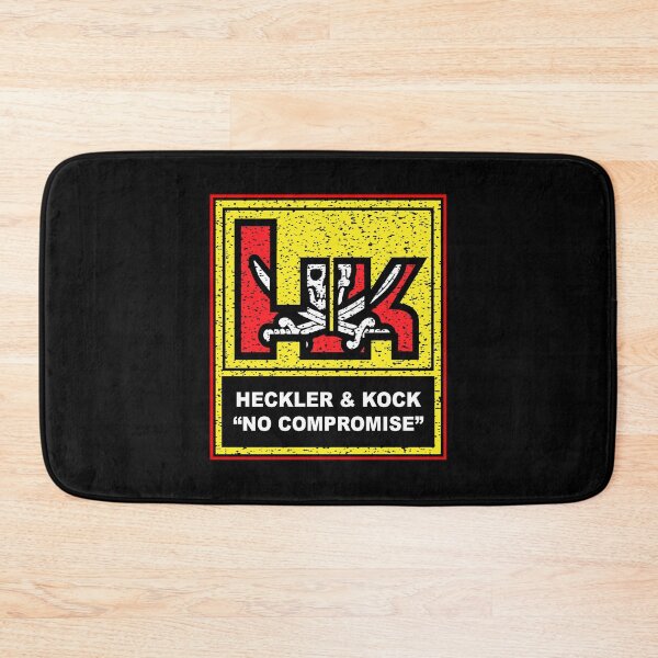 Item preview, HK Heckler & Koch - No Compromise - Pirate Calico Jack Swords Yellow Badge designed and sold by Warhawk Designs.
