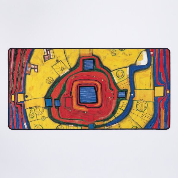 Friedensreich Hundertwasser | Der kleine Pfad | Mauspad XXL