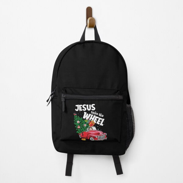 Item preview, Jesus Christ Take the Wheel Red Truck Christmas Christian designed and sold by Dressed For Duty.