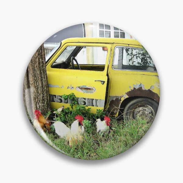 Item preview, Abandoned car on green grass. designed and sold by IaroslavB.